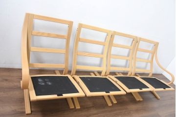 中古　FUJI FURNITURE(冨士ファニチア)　Agio(アージオ)　組み替え自由　シンプルモダンな4人掛けソファ(4P、3P、2P、ファミリーソファ、リビングソファ、分解可能、フジファニチャー、フジファニチュア)(R-083227)