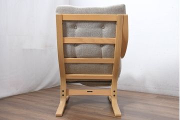 中古　FUJI FURNITURE(冨士ファニチア)　Agio(アージオ)　組み替え自由　シンプルモダンな4人掛けソファ(4P、3P、2P、ファミリーソファ、リビングソファ、分解可能、フジファニチャー、フジファニチュア)(R-083227)