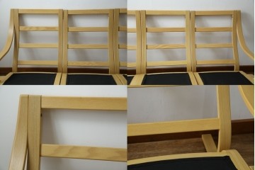 中古　FUJI FURNITURE(冨士ファニチア)　Agio(アージオ)　組み替え自由　シンプルモダンな4人掛けソファ　(R-083227)