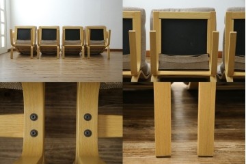 中古　FUJI FURNITURE(冨士ファニチア)　Agio(アージオ)　組み替え自由　シンプルモダンな4人掛けソファ　(R-083227)