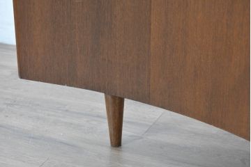 和製ビンテージ　超希少!!　特注オーダー品　北欧デザイン!!チーク材のプランターコーナーキャビネット(サイドボード、フラワーベース、ガーデンポット、ディスプレイ、店舗什器、ヴィンテージ)(R-083235)