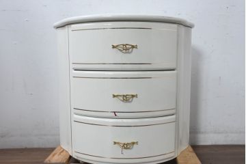 中古　EURO CASA(ユーロカーサ)取り扱い　スペイン　Vidal Grau(ヴィダル・グラウ)　ヨーロピアンな雰囲気が素敵なサイドチェスト(ナイトテーブル、引き出し、店舗什器)(R-083236)