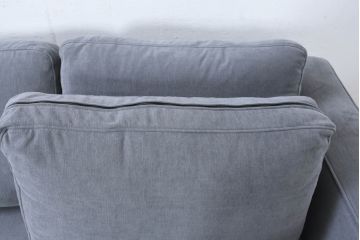 中古　美品　BoConcept(ボーコンセプト)　ゆったりとした座り心地が楽しめる落ち着いた色味のL字型ソファ(3人掛け、2人掛け、3P、2P、カウチソファ、コーナーソファ)(定価推定約40万円)(R-083238)