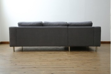 中古　美品　BoConcept(ボーコンセプト)　ゆったりとした座り心地が楽しめる落ち着いた色味のL字型ソファ　定価推定約40万円　(R-083238)