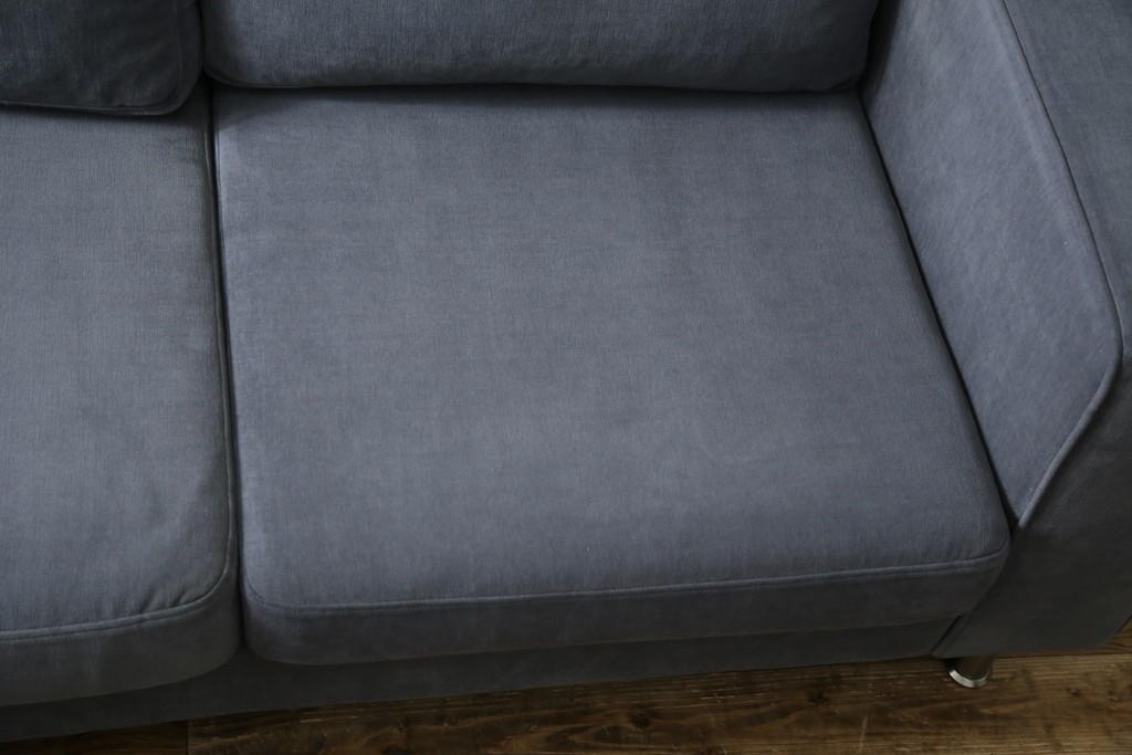 中古　美品　BoConcept(ボーコンセプト)　ゆったりとした座り心地が楽しめる落ち着いた色味のL字型ソファ　定価推定約40万円　(R-083238)