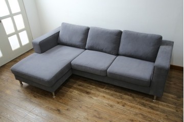 中古　美品　BoConcept(ボーコンセプト)　ゆったりとした座り心地が楽しめる落ち着いた色味のL字型ソファ　定価推定約40万円　(R-083238)