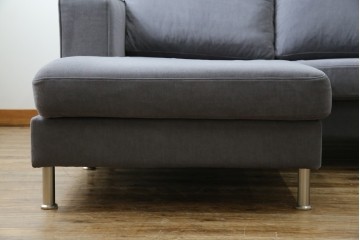 中古　美品　BoConcept(ボーコンセプト)　ゆったりとした座り心地が楽しめる落ち着いた色味のL字型ソファ　定価推定約40万円　(R-083238)