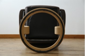 中古　美品　ノルウェー製　EKORNES(エコーネス)　コンサルシリーズ　クラシック　本革製　オットマン付きストレスレスチェア　(R-083241)