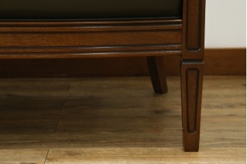 中古　美品!!　maruni(マルニ木工)　地中海ロイヤルシリーズ(ROYAL)　シャルル　本革　クラシカルな雰囲気を持ち洗練されたデザインが魅力のラブシート　定価約78万円　(R-083243)
