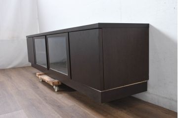 中古　美品　CONDE HOUSE(カンディハウス)　エスポワ　オーク材(ナラ)　リビング周りの小物などをすっきりと片づけられるテレビ台(TVボード、テレビボード、リビングボード、収納棚、戸棚、ローボード)(R-083245)