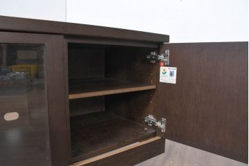 中古　美品　CONDE HOUSE(カンディハウス)　エスポワ　オーク材(ナラ)　リビング周りの小物などをすっきりと片づけられるテレビ台(TVボード、テレビボード、リビングボード、収納棚、戸棚、ローボード)(R-083245)