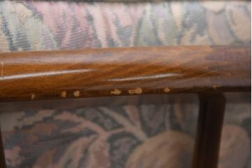 中古　カリモク家具(karimoku)　ゆったりと座れるキャスター付きダイニングアームチェア4脚セット(ダイニングチェア、イス、椅子、バラ売り可能)(定価4脚で約32万円)(R-083251)