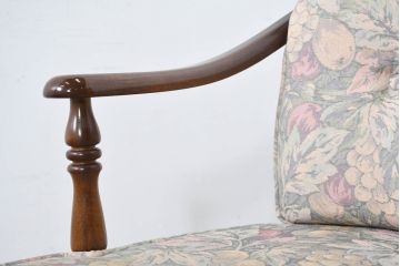 中古　カリモク家具(karimoku)　ゆったりと座れるキャスター付きダイニングアームチェア4脚セット(ダイニングチェア、イス、椅子、バラ売り可能)(定価4脚で約32万円)(R-083251)