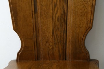 中古　美品　希少な絶版品!!　カリモク家具(karimoku)　ルスティック(RUSTIC)　オーク材　カントリースタイルの空間づくりにおすすめなダイニングチェア2脚セット　(R-083257)