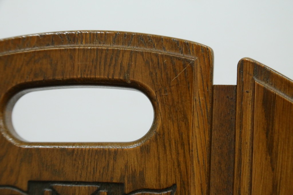 中古　美品　希少な絶版品!!　カリモク家具(karimoku)　ルスティック(RUSTIC)　オーク材　カントリースタイルの空間づくりにおすすめなダイニングチェア2脚セット　(R-083257)