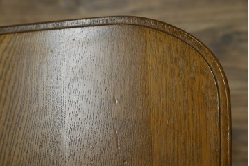 中古　美品　希少な絶版品!!　カリモク家具(karimoku)　ルスティック(RUSTIC)　オーク材　カントリースタイルの空間づくりにおすすめなダイニングチェア2脚セット　(R-083257)