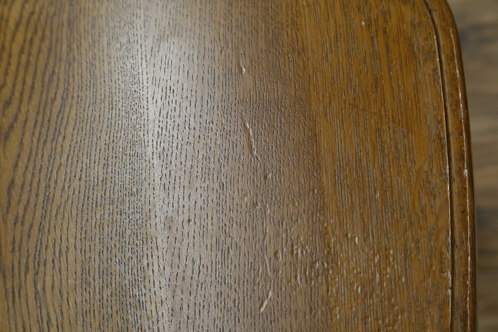 中古　美品　希少な絶版品!!　カリモク家具(karimoku)　ルスティック(RUSTIC)　オーク材　カントリースタイルの空間づくりにおすすめなダイニングチェア2脚セット　(R-083257)