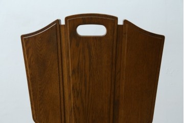 中古　美品　希少な絶版品!!　カリモク家具(karimoku)　ルスティック(RUSTIC)　オーク材　カントリースタイルの空間づくりにおすすめなダイニングチェア2脚セット　(R-083257)