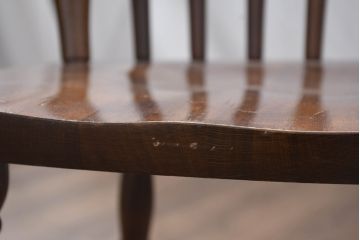 和製ビンテージ　飛騨家具　WINDS太平　たいへい(TAIHEI)　木の温もりを感じられるダイニングチェア2脚セット(板座チェア、椅子、イス、ヴィンテージ、バラ売り可能)(R-083261)