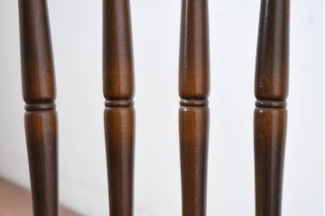 和製ビンテージ　飛騨家具　WINDS太平　たいへい(TAIHEI)　木の温もりを感じられるダイニングチェア2脚セット(板座チェア、椅子、イス、ヴィンテージ、バラ売り可能)(R-083261)