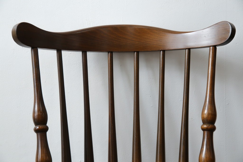 和製ビンテージ　飛騨家具　WINDS太平　たいへい(TAIHEI)　木の温もりを感じられるダイニングチェア2脚セット　(R-083261)