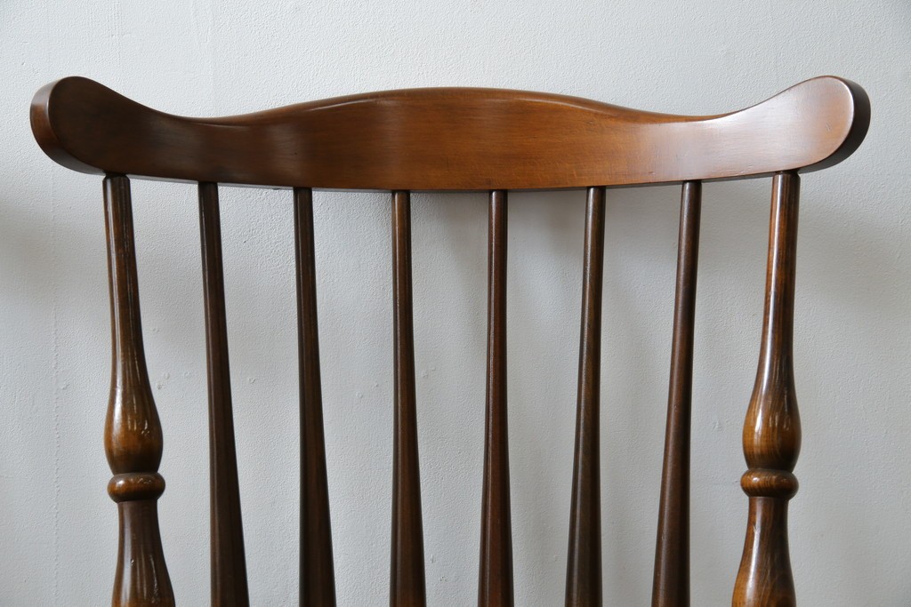 和製ビンテージ　飛騨家具　WINDS太平　たいへい(TAIHEI)　木の温もりを感じられるダイニングチェア2脚セット　(R-083261)