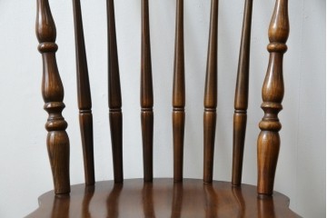 和製ビンテージ　飛騨家具　WINDS太平　たいへい(TAIHEI)　木の温もりを感じられるダイニングチェア2脚セット　(R-083261)