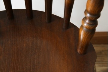 和製ビンテージ　飛騨家具　WINDS太平　たいへい(TAIHEI)　木の温もりを感じられるダイニングチェア2脚セット　(R-083261)