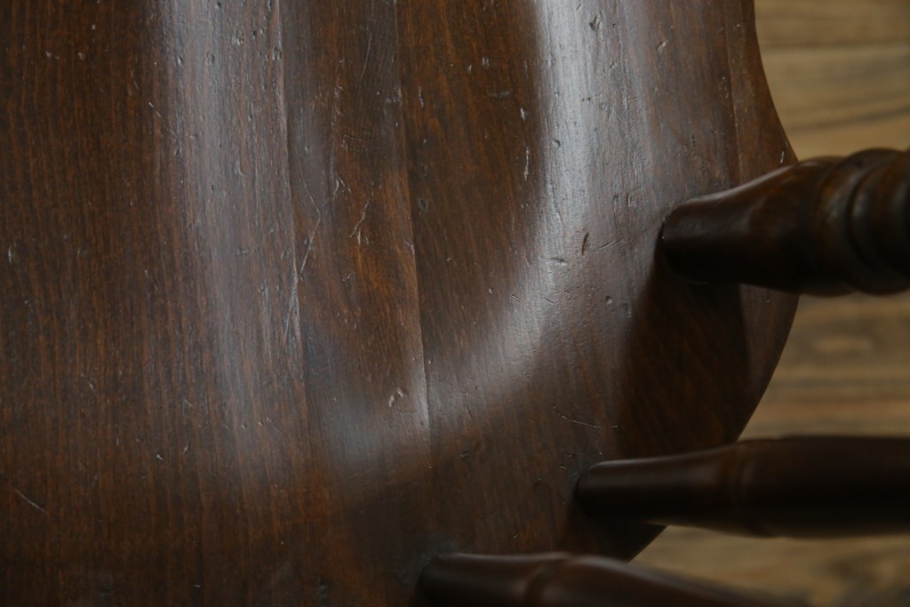 和製ビンテージ　飛騨家具　WINDS太平　たいへい(TAIHEI)　木の温もりを感じられるダイニングチェア2脚セット　(R-083261)