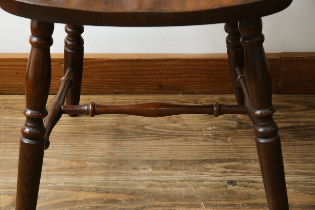 和製ビンテージ　飛騨家具　WINDS太平　たいへい(TAIHEI)　木の温もりを感じられるダイニングチェア2脚セット　(R-083261)