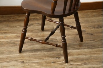 和製ビンテージ　飛騨家具　WINDS太平　たいへい(TAIHEI)　木の温もりを感じられるダイニングチェア2脚セット　(R-083261)