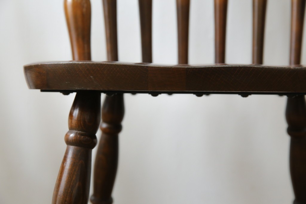 和製ビンテージ　飛騨家具　WINDS太平　たいへい(TAIHEI)　木の温もりを感じられるダイニングチェア2脚セット　(R-083261)