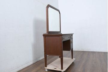 中古　美品　maruni(マルニ木工)　地中海ロイヤルシリーズ(ROYAL)　優雅で機能的なドレッサー(鏡台、ミラー、化粧台)(定価約20万円)(R-083262)