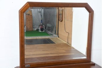 中古　美品　maruni(マルニ木工)　地中海ロイヤルシリーズ(ROYAL)　優雅で機能的なドレッサー(鏡台、ミラー、化粧台)(定価約20万円)(R-083262)