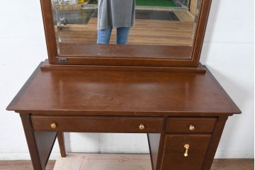 中古　美品　maruni(マルニ木工)　地中海ロイヤルシリーズ(ROYAL)　優雅で機能的なドレッサー(鏡台、ミラー、化粧台)(定価約20万円)(R-083262)