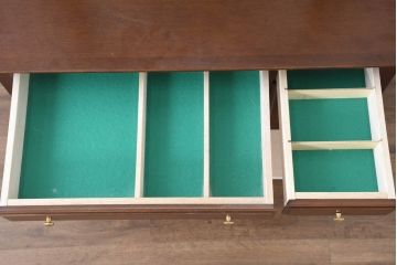 中古　美品　maruni(マルニ木工)　地中海ロイヤルシリーズ(ROYAL)　優雅で機能的なドレッサー(鏡台、ミラー、化粧台)(定価約20万円)(R-083262)