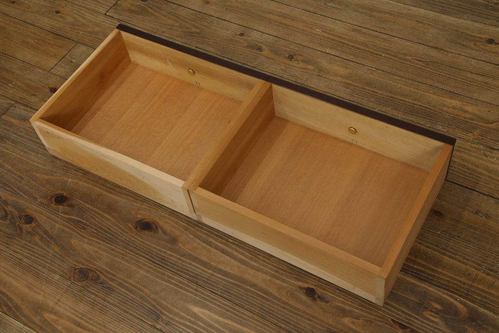 中古　美品　神戸元町欧風家具メープル不二屋製　マホガニー材の高級キャビネット(収納棚、戸棚、サイドキャビネット、飾り棚、本箱、ブックケース)(R-083272)