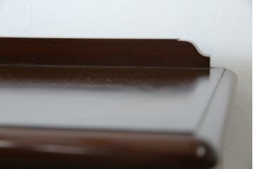 中古　美品　神戸元町欧風家具メープル不二屋製　マホガニー材の高級キャビネット(収納棚、戸棚、サイドキャビネット、飾り棚、本箱、ブックケース)(R-083272)