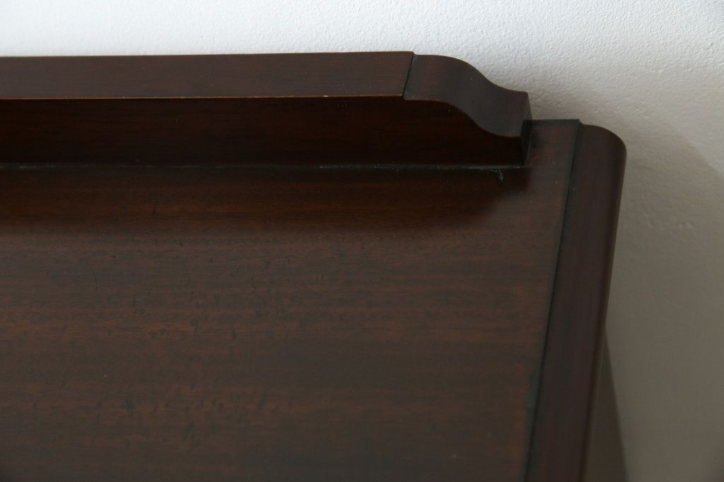 中古　美品　神戸元町欧風家具メープル不二屋製　マホガニー材の高級キャビネット(収納棚、戸棚、サイドキャビネット、飾り棚、本箱、ブックケース)(R-083272)