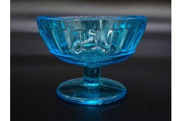 当時物　大正〜昭和初期　プレスガラス　ゴブレット　アイスクリームコップ　どこか懐かしい雰囲気の氷コップ2点&グラス6点セット(アイスクリームカップ、タンブラー、ショット、リキュール、硝子)(R-083280)
