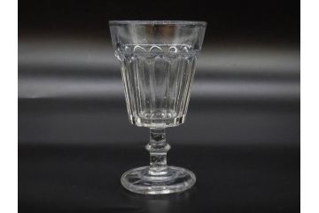 当時物　大正〜昭和初期　プレスガラス　ゴブレット　アイスクリームコップ　どこか懐かしい雰囲気の氷コップ2点&グラス6点セット(アイスクリームカップ、タンブラー、ショット、リキュール、硝子)(R-083280)