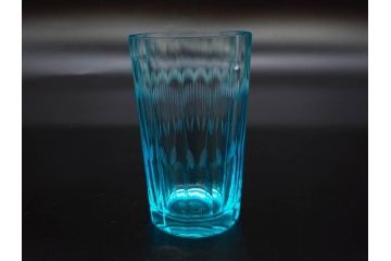 当時物　大正〜昭和初期　プレスガラス　ゴブレット　アイスクリームコップ　どこか懐かしい雰囲気の氷コップ2点&グラス6点セット(アイスクリームカップ、タンブラー、ショット、リキュール、硝子)(R-083280)