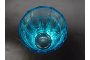 当時物　大正〜昭和初期　プレスガラス　ゴブレット　アイスクリームコップ　どこか懐かしい雰囲気の氷コップ2点&グラス6点セット(アイスクリームカップ、タンブラー、ショット、リキュール、硝子)(R-083280)