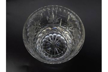 デンマーク　ROYAL COPENHAGEN(ロイヤルコペンハーゲン)　シャンパングラス/MEISSEN(マイセン)　マイセンクリスタル　ブルーオニオン　ロックグラス　繊細なデザインに気品を感じるグラス3点セット(タンブラー、オールドファッション、ワイン、コップ、北欧、共箱付き)(R-083281)
