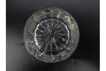 デンマーク　ROYAL COPENHAGEN(ロイヤルコペンハーゲン)　シャンパングラス/MEISSEN(マイセン)　マイセンクリスタル　ブルーオニオン　ロックグラス　繊細なデザインに気品を感じるグラス3点セット(タンブラー、オールドファッション、ワイン、コップ、北欧、共箱付き)(R-083281)