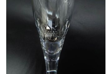 デンマーク　ROYAL COPENHAGEN(ロイヤルコペンハーゲン)　シャンパングラス/MEISSEN(マイセン)　マイセンクリスタル　ブルーオニオン　ロックグラス　繊細なデザインに気品を感じるグラス3点セット(タンブラー、オールドファッション、ワイン、コップ、北欧、共箱付き)(R-083281)