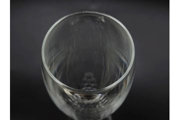 デンマーク　ROYAL COPENHAGEN(ロイヤルコペンハーゲン)　シャンパングラス/MEISSEN(マイセン)　マイセンクリスタル　ブルーオニオン　ロックグラス　繊細なデザインに気品を感じるグラス3点セット(タンブラー、オールドファッション、ワイン、コップ、北欧、共箱付き)(R-083281)