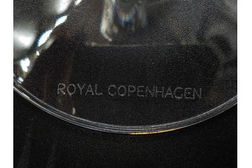 デンマーク　ROYAL COPENHAGEN(ロイヤルコペンハーゲン)　シャンパングラス/MEISSEN(マイセン)　マイセンクリスタル　ブルーオニオン　ロックグラス　繊細なデザインに気品を感じるグラス3点セット(タンブラー、オールドファッション、ワイン、コップ、北欧、共箱付き)(R-083281)