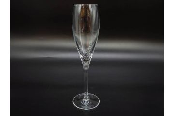 デンマーク　ROYAL COPENHAGEN(ロイヤルコペンハーゲン)　シャンパングラス/MEISSEN(マイセン)　マイセンクリスタル　ブルーオニオン　ロックグラス　繊細なデザインに気品を感じるグラス3点セット(タンブラー、オールドファッション、ワイン、コップ、北欧、共箱付き)(R-083281)