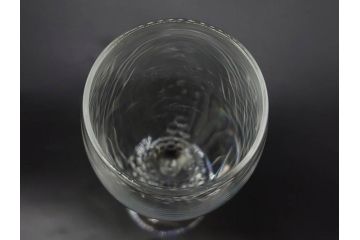 デンマーク　ROYAL COPENHAGEN(ロイヤルコペンハーゲン)　シャンパングラス/MEISSEN(マイセン)　マイセンクリスタル　ブルーオニオン　ロックグラス　繊細なデザインに気品を感じるグラス3点セット(タンブラー、オールドファッション、ワイン、コップ、北欧、共箱付き)(R-083281)